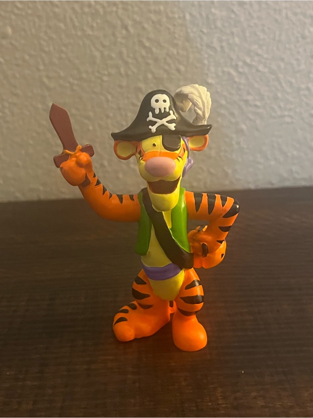 Disney Tigger Pirate Figure - Orange, Black, Green, Purple